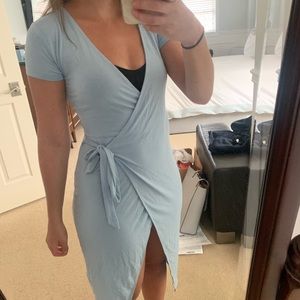 Blue Wrap Dress